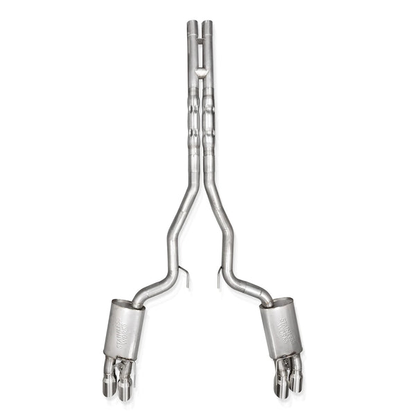Stainless Works - 2024-26 Mustang GT Catback Quad Tips - M24QUADXFCL