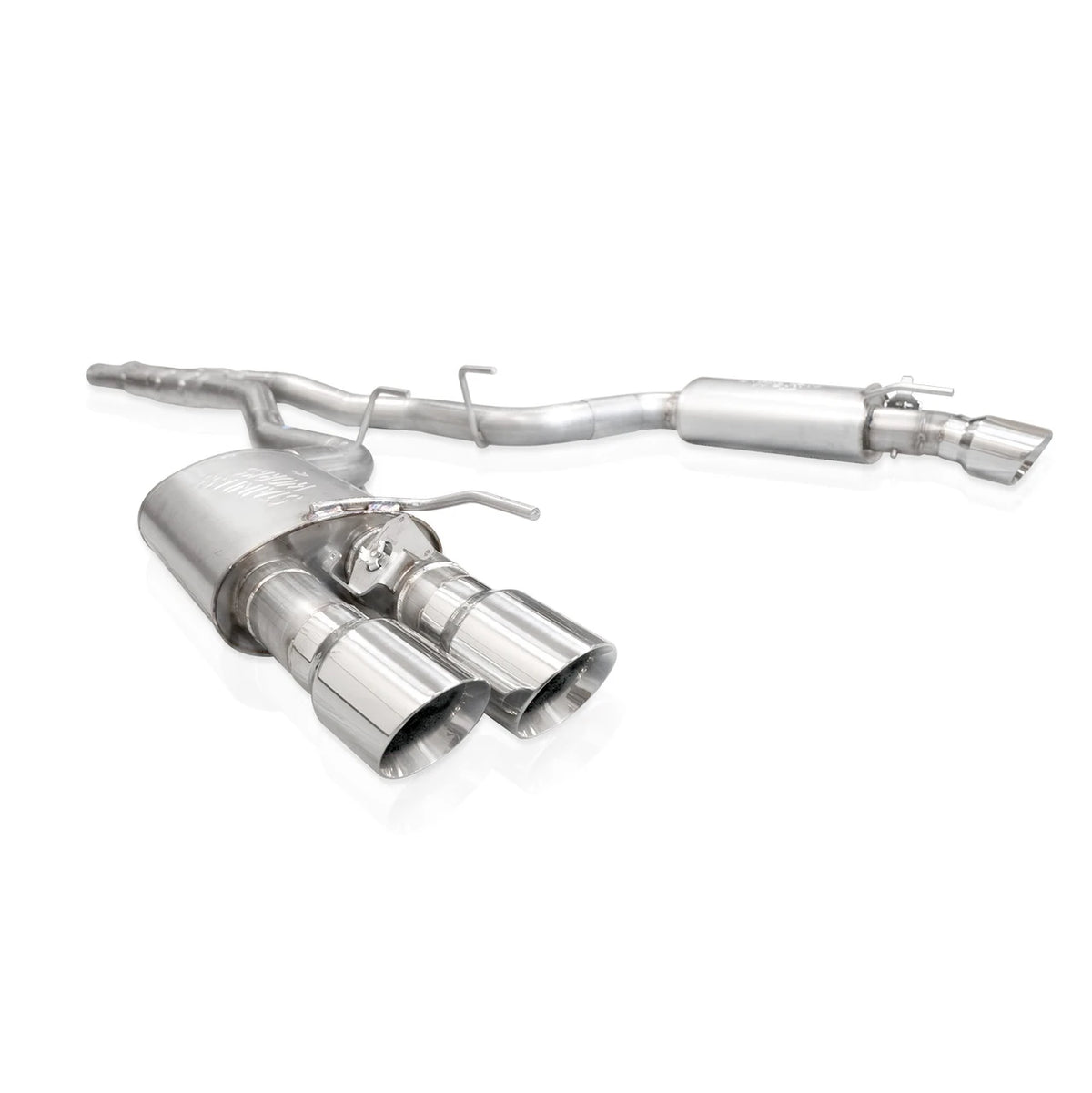 Stainless Works - 2024-26 Mustang GT Catback Quad Tips - M24QUADHFCR