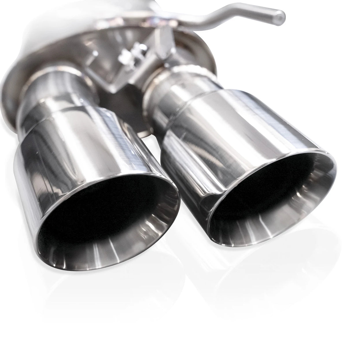 Stainless Works - 2024-26 Mustang GT Catback Quad Tips - M24QUADHFCR