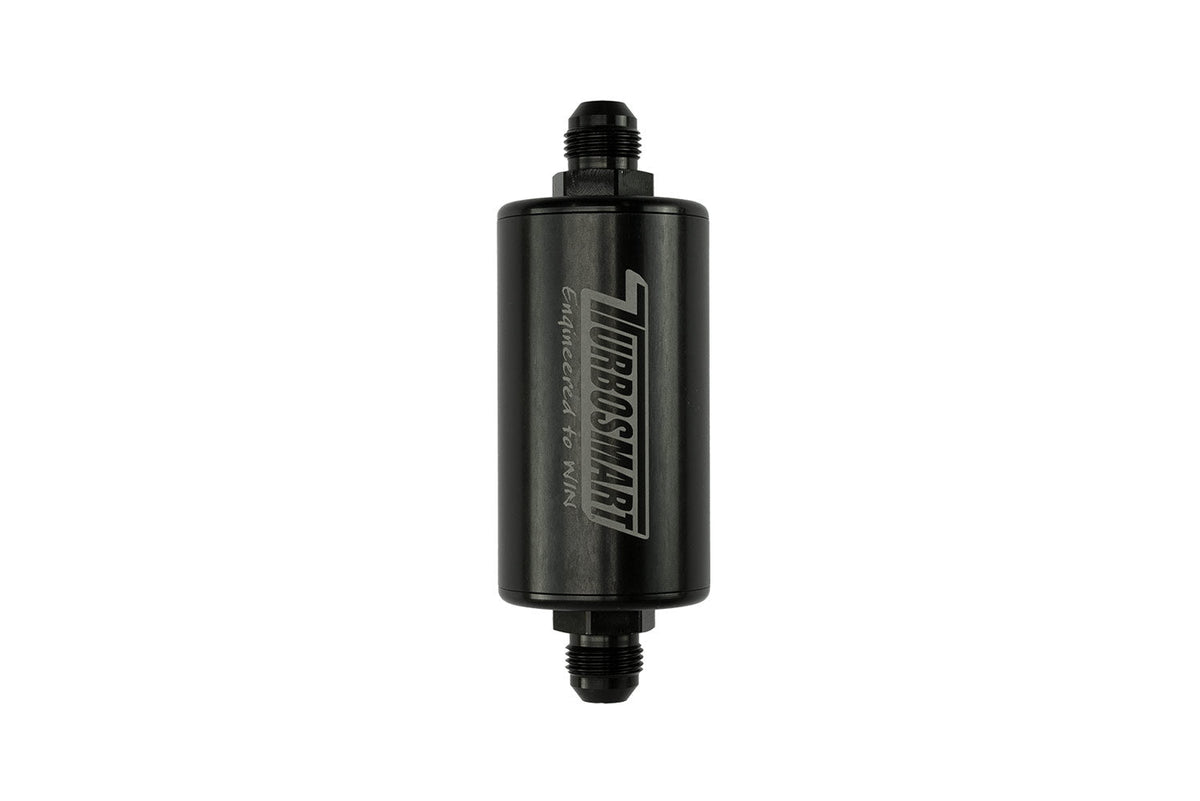 Turbosmart 10um 8AN Inline Fuel Filter - Black - TS-0402-1134