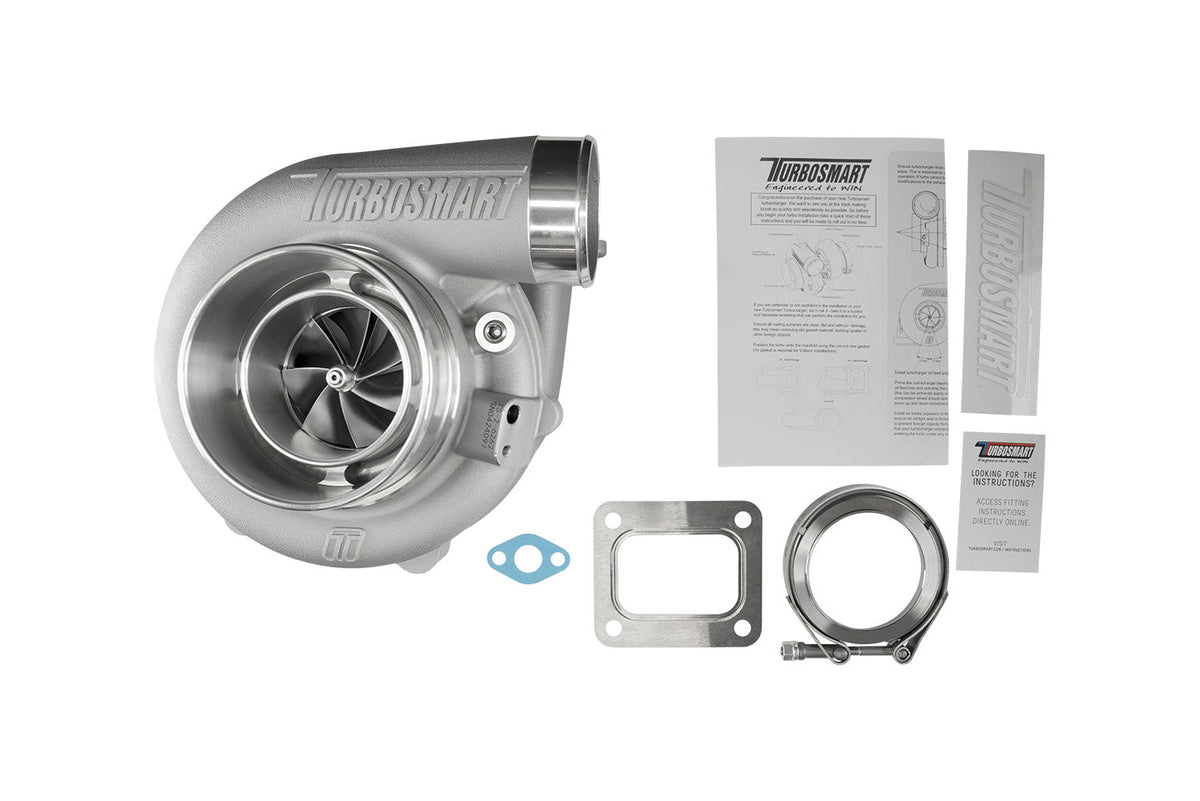Turbosmart TS-2 Turbocharger (Water Cooled) 6262 T4 (Reverse Rotation) 0.82AR Externally Wastegated - TS-2-6262B-T4082E-RR