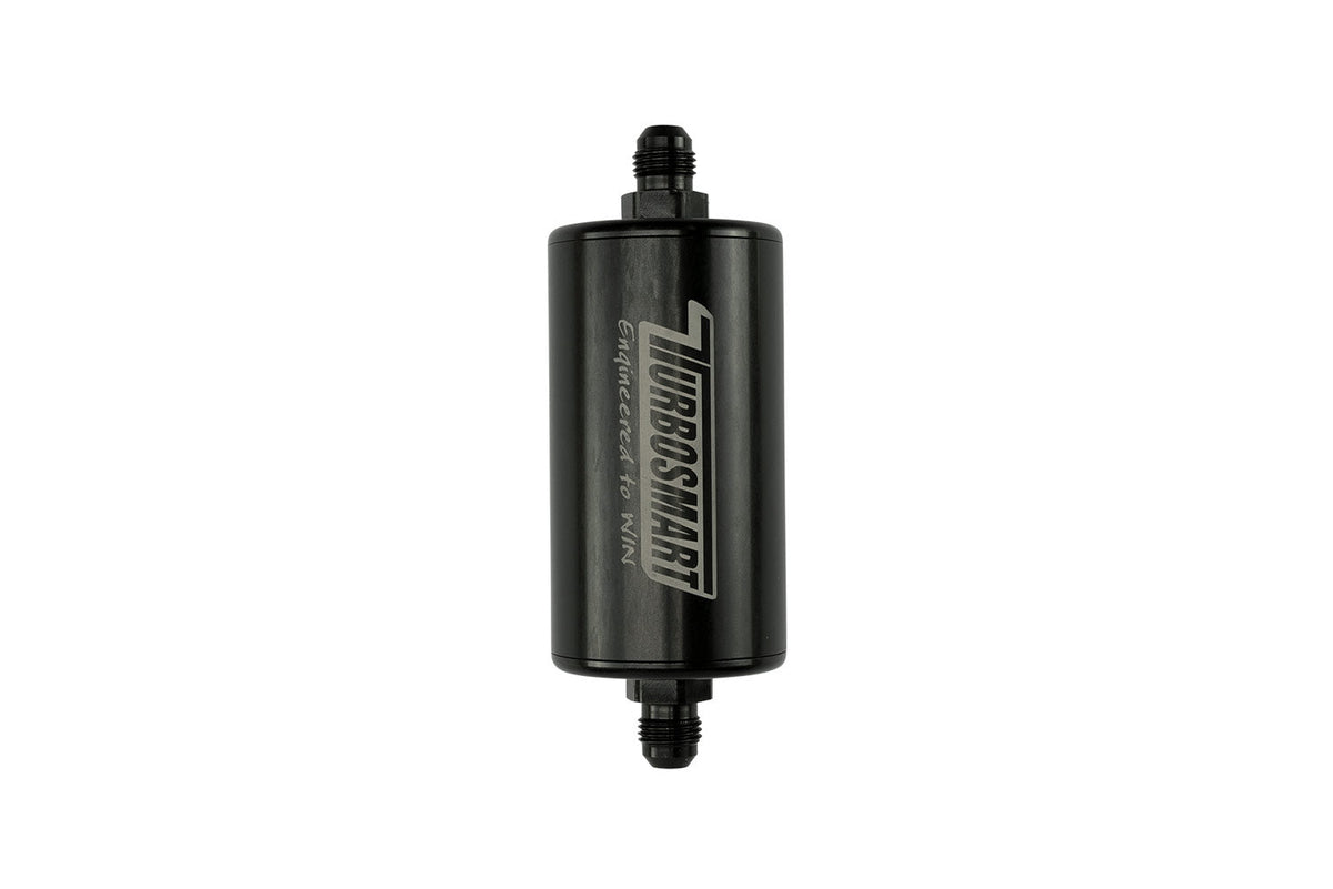 Turbosmart 10um 6AN Inline Fuel Filter - Black - TS-0402-1133