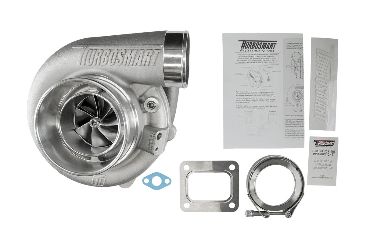 Turbosmart TS-2 Turbocharger (Water Cooled) 6466 V-Band Reverse Rotation 1.07AR External WG - TS-2-6466B-VR107E