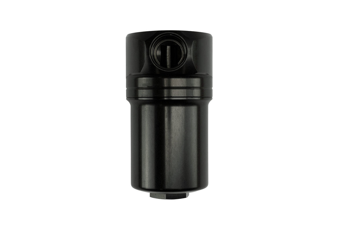 Turbosmart 10um 8AN Fuel Filter Canister - Black - TS-0402-1232