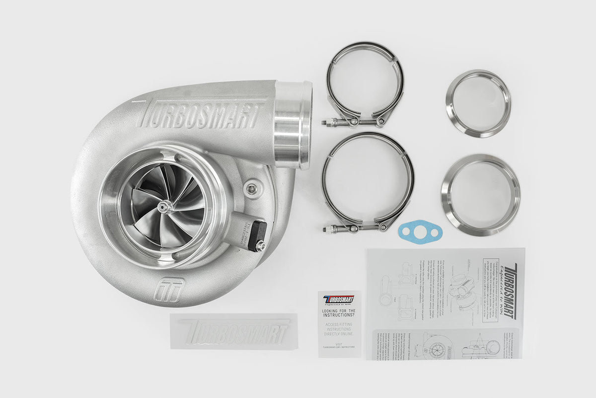 Turbosmart 7675 Pro V-Band 1.24AR Externally Wastegated Water Cooled TS-2 Turbocharger - TS-2-7675CP-VB124E