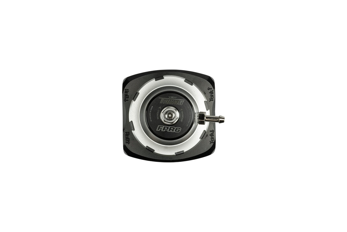 Turbosmart FPRF6 Fuel Pressure Regulator and Filter - Black - TS-0404-1522