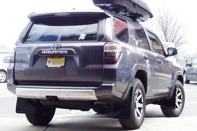 Rally Armor 12-24 Toyota 4Runner Black UR Mud Flap w/Grey Logo - MF48-UR-BLK/GRY