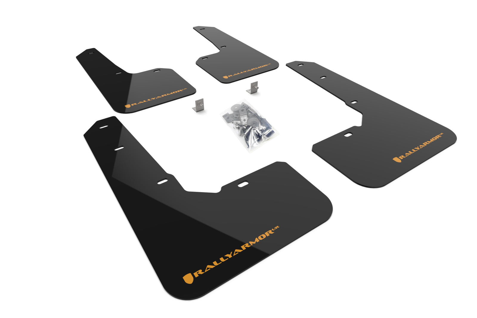 Rally Armor 2022 Subaru Outback Wilderness Black Mud Flap Wild Orange Logo - MF76-UR-BLK/WOR for 2022-2025 Subaru Outback - f