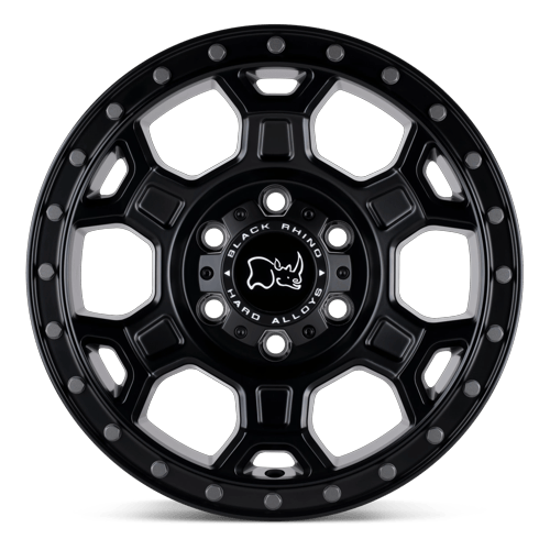 Black Rhino Hard Alloys Midhill 18X8 6X130 +48MM Matte Black W/ Gunmetal Bolts