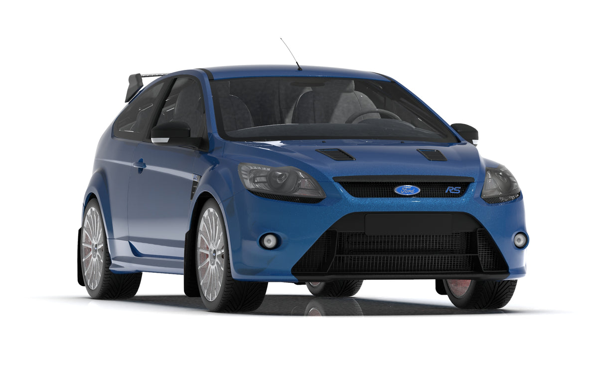 Rally Armor 09-11 Ford Focus MK2 RS Black UR Mud Flap Red Logo - MF56-UR-BLK/RD