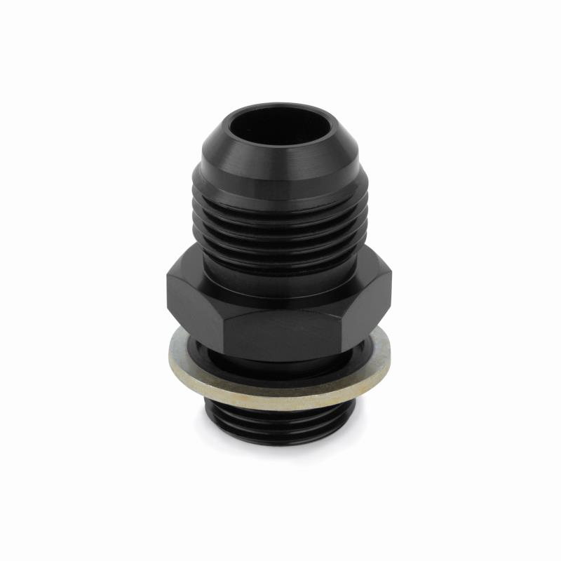 Mishimoto M22 x 1.5 - 12AN Aluminum Fitting - Black - MMFT-M22-12 by Mishimoto - angle view