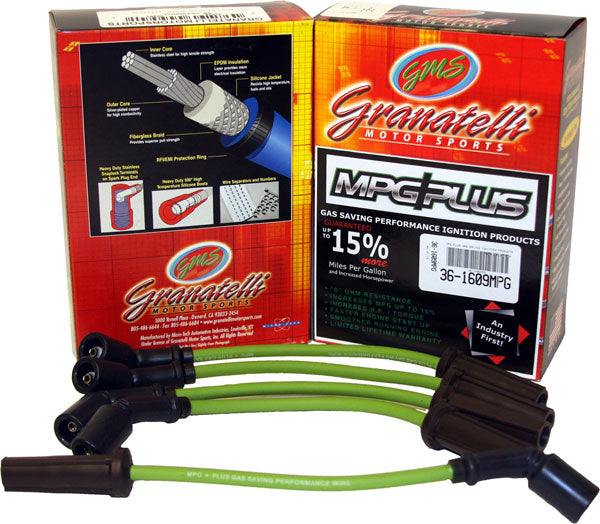 Granatelli 80-82 Chevrolet Pickup/Blazer (Compact) 4Cyl 1.9L MPG Plus Ignition Wires - 34-1092MPG
