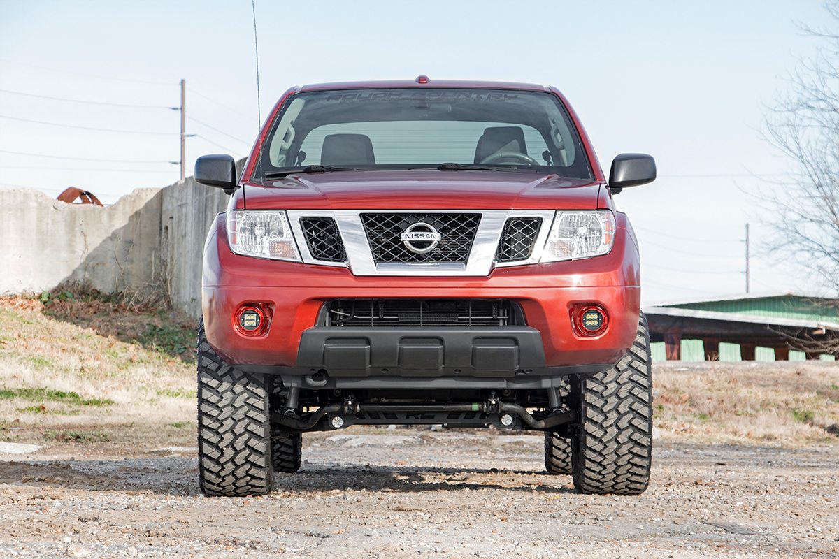 LED Light Kit | Fog Mount | 2&quot; Black Pair | Spot | Nissan Frontier (05-20)
