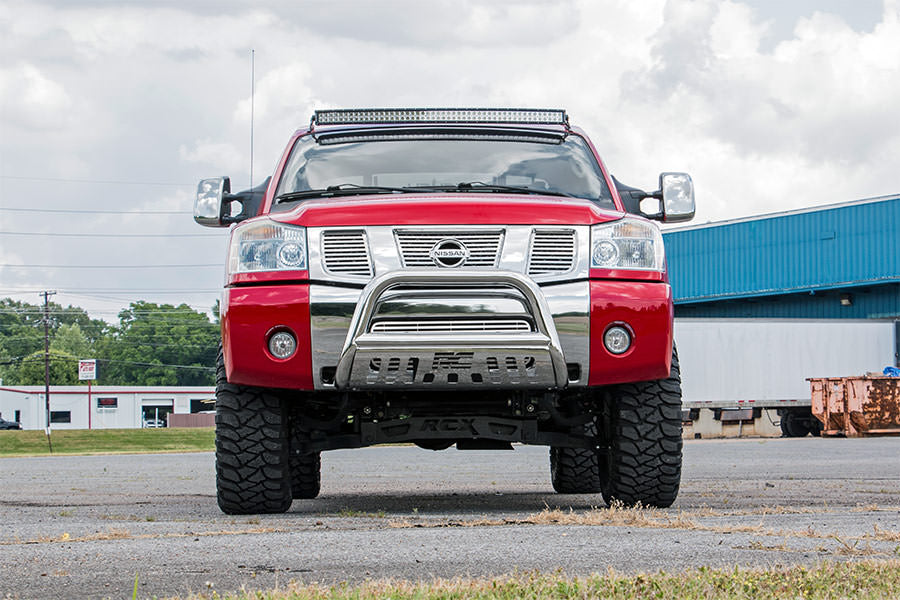 LED Light Mount | Upper Windshield | 50&quot; Curved | Nissan Titan 2WD/4WD (04-15)