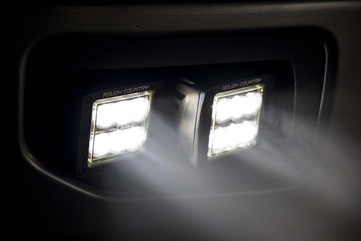 LED Light Kit | Fog Mount | Dual 2&quot; Black Pairs | Spot | Ford F-150 (15-17)