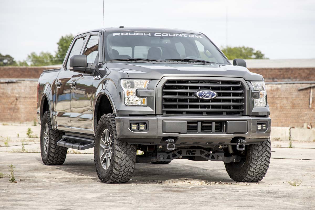 LED Light Kit | Fog Mount | Dual 2&quot; Black Pairs | SAE | Ford F-150 (15-17)