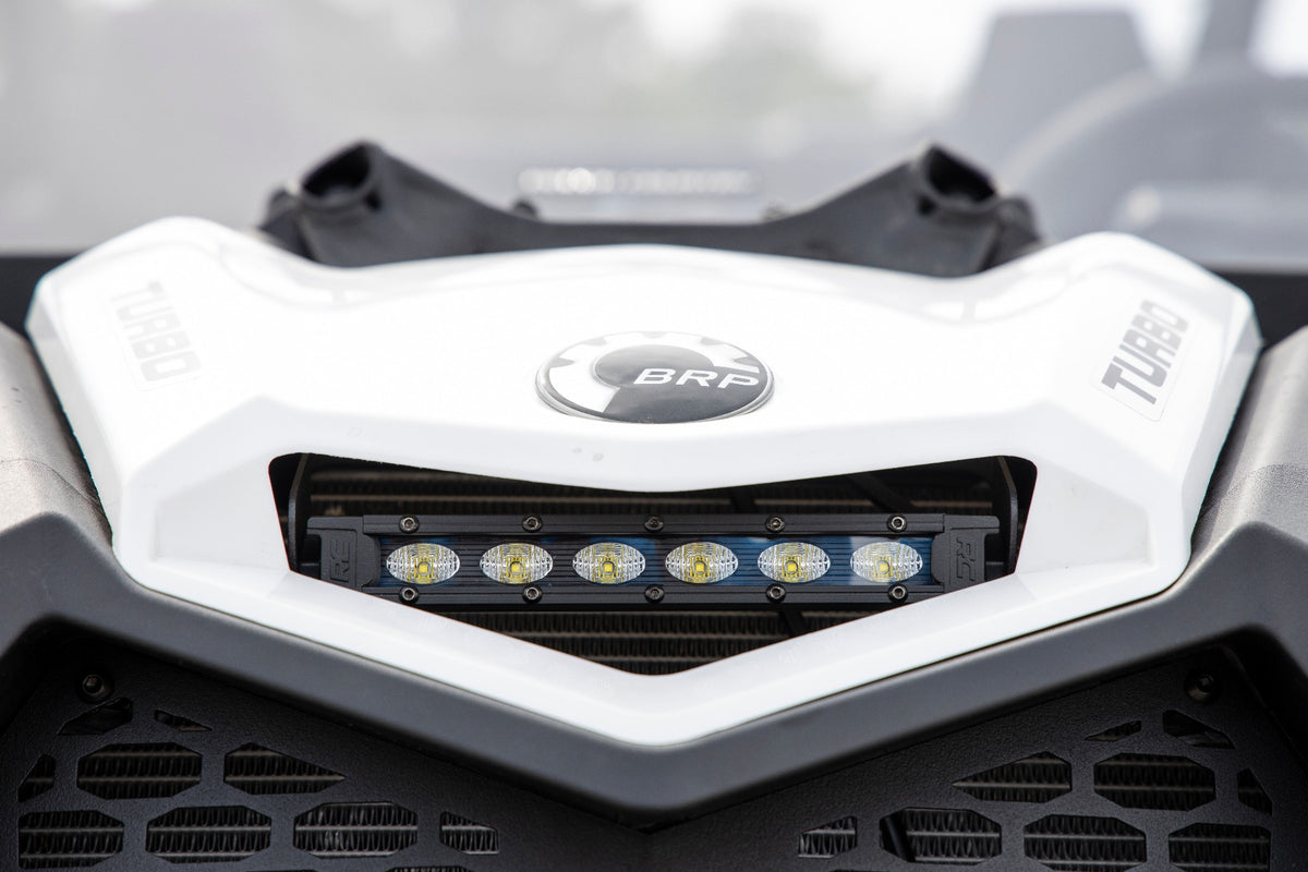 LED Light Kit | Cowl Mount | 6&quot; Black Slimline | Can-Am Maverick X3 