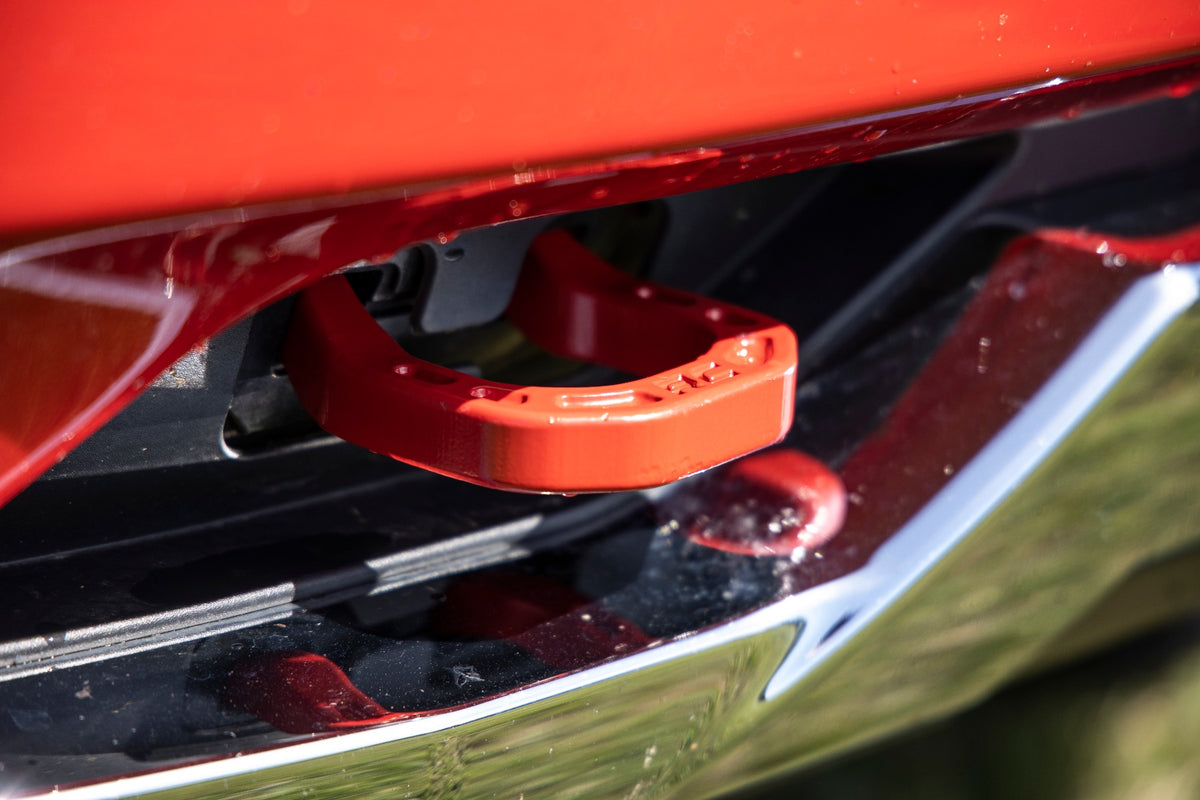 Tow Hooks | Forged | Red | Chevy Silverado 1500 2WD/4WD (2014-2018 &amp; Classic)