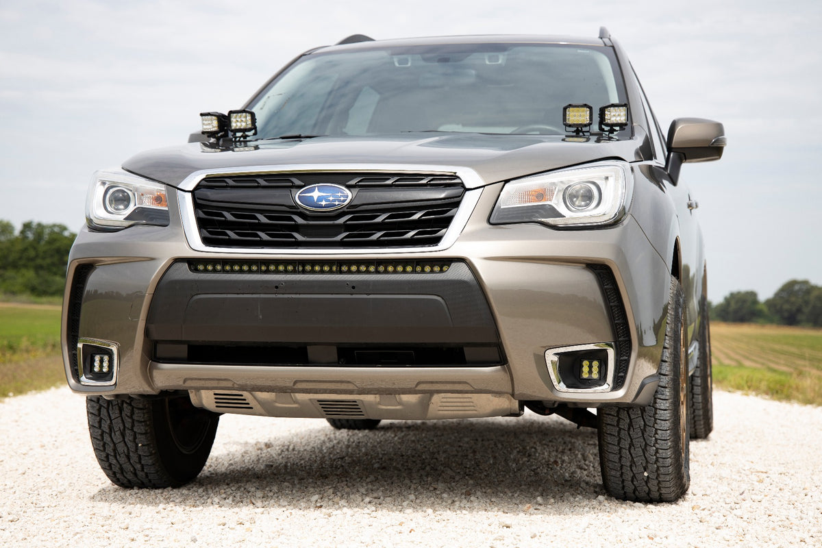 LED Light Kit | Bumper Mount | 30&quot; Chrome Single Row | Subaru Forester (14-18)