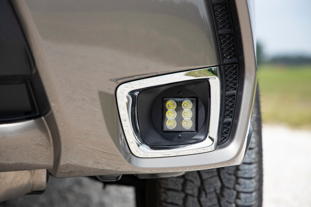 LED Light Kit | Fog Mount | 2&quot; Black Pair | Flood | Subaru Forester (14-18)