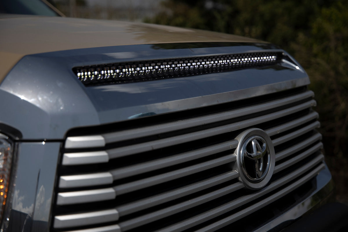 LED Light Kit | Hood Bulge | 40&quot; White/Amber Strip | Toyota Tundra (14-21)