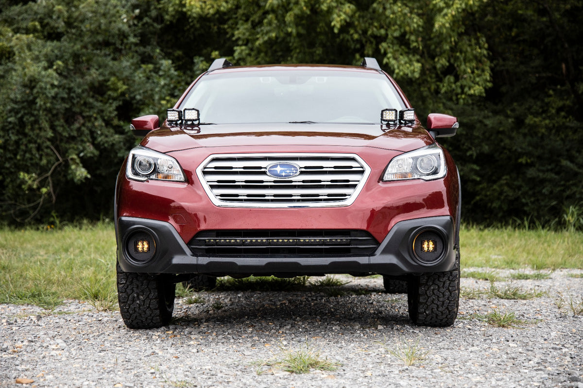 LED Light Kit | Fog Mount | 2&quot; Black Pair | Fog | Subaru Outback (15-19)
