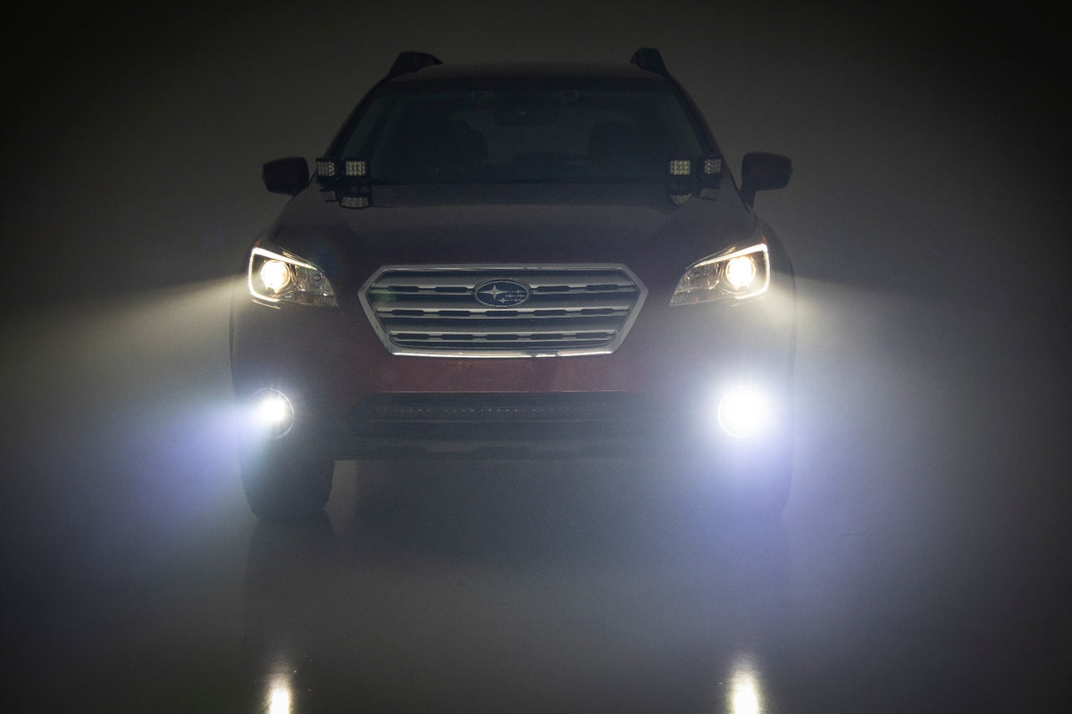 LED Light Kit | Fog Mount | 2&quot; Black Pair | Fog | Subaru Outback (15-19)