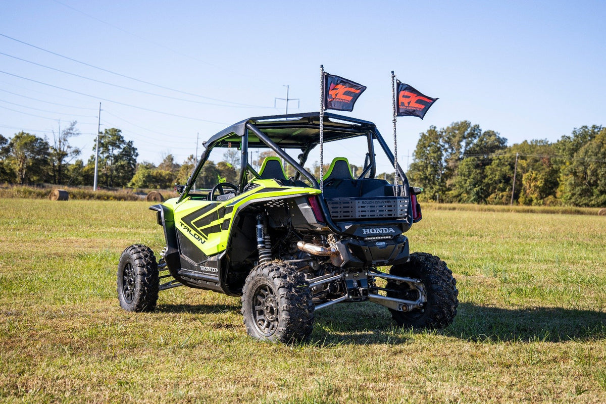 Whip Mount | Bed |  4&#39; Multl-Color LED Whip Pair | Honda Talon 1000