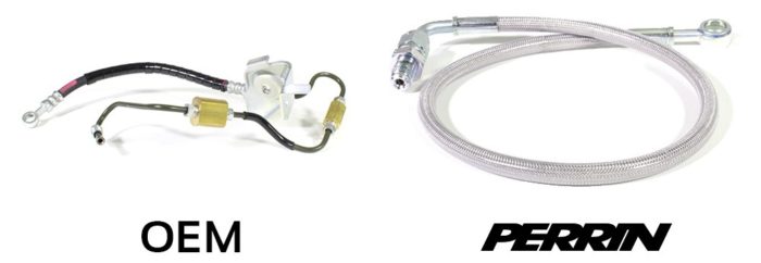 Perrin 15-21 Subaru Impreza WRX / STi Pitch Stop Brace - Black - PSP-DRV-112BK