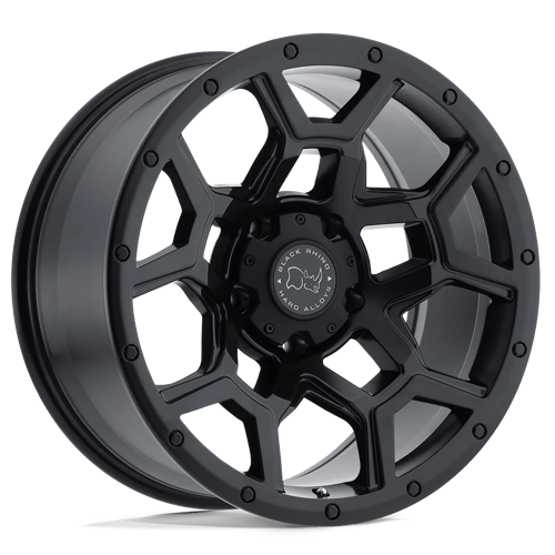 Black Rhino Hard Alloys Overland 20X9.5 5X127 -18MM Matte Black