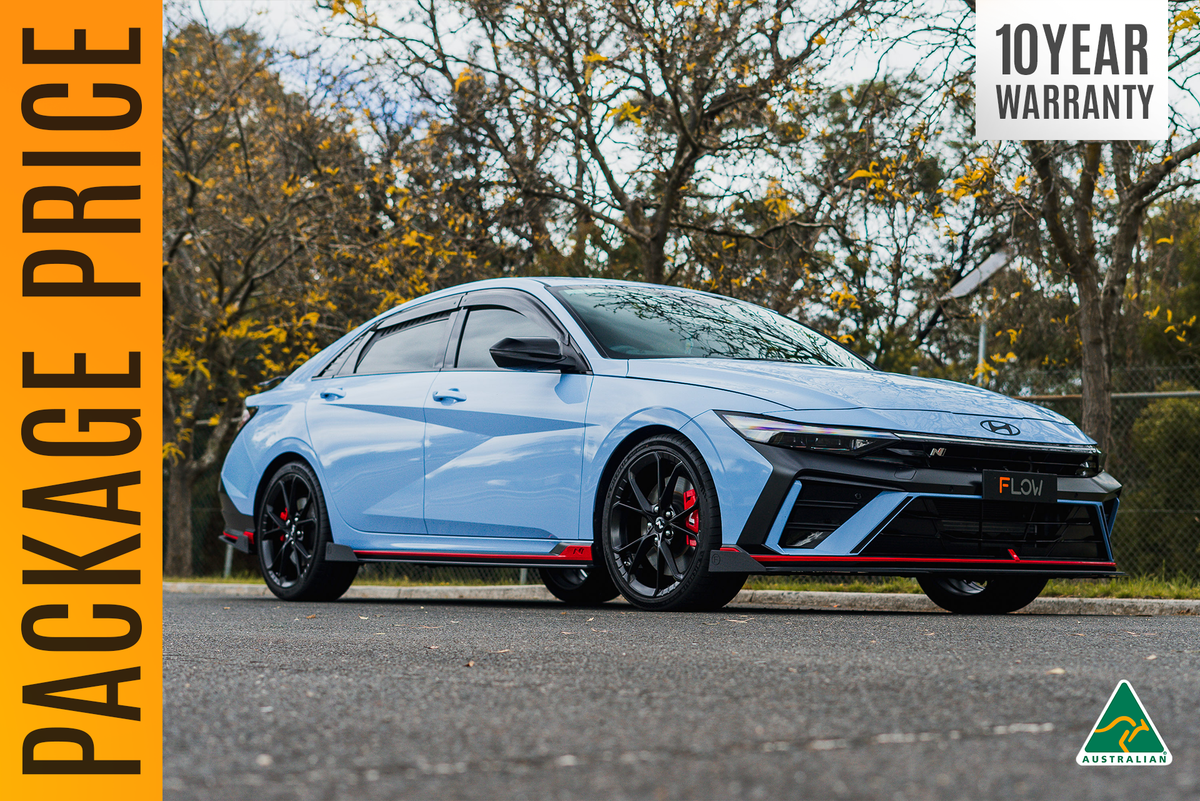 Flow Designs - CN7 V2 Elantra N Sedan Facelift V2 - 2024 Full Lip Splitter Set