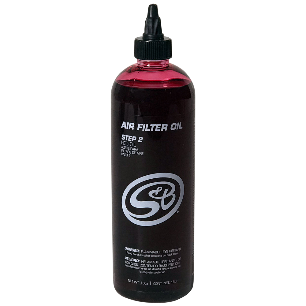 S&amp;B 16 oz. Bottle of Air Filter Oil - Red - 88-0010