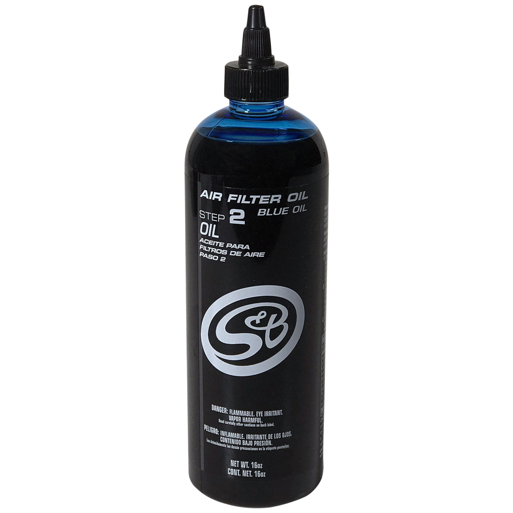 S&amp;B 16 oz. Bottle of Air Filter Oil - Blue - 88-0011