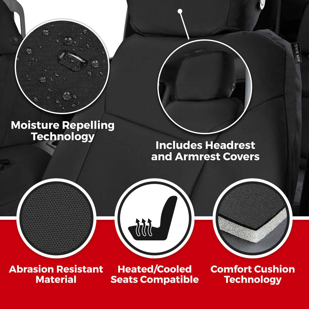 Covercraft 23-26 Toyota Corolla Endura PrecisionFit Custom Second Row Seat Covers - GTT4529ENBK
