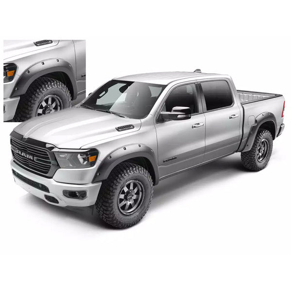 Husky Liners 19-24 Ram 1500 Rebel Front & Rear Pocket Style Fender Flares - Black - 2805936 for 2019-2024 Ram 1500 - front vi