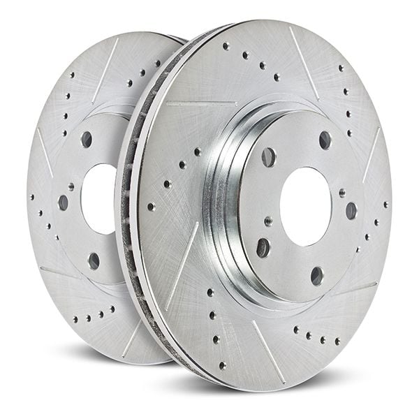 Power Stop 23-24 Ford F-250 Super Duty Rear Drilled & Slotted Rotors - AR85224XPR