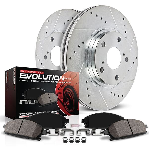 Power Stop 95-02 Toyota 4Runner Front Z23 Evolution Sport Brake Kit w/Calipers - KC1236