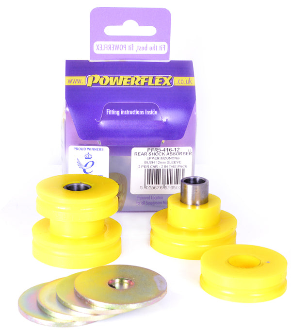 Powerflex - BMW E8X / E9X / E84 Rear Lower Shock Mounting Bushings & Brackets - PFR5-417