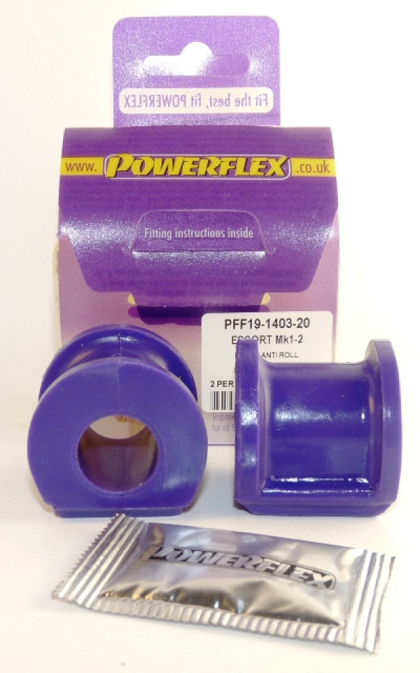 Powerflex - Ford Escort Mk1 / M2 & Ford Capri Front Sway Bar Bushings - 20mm - PFF19-1403-20