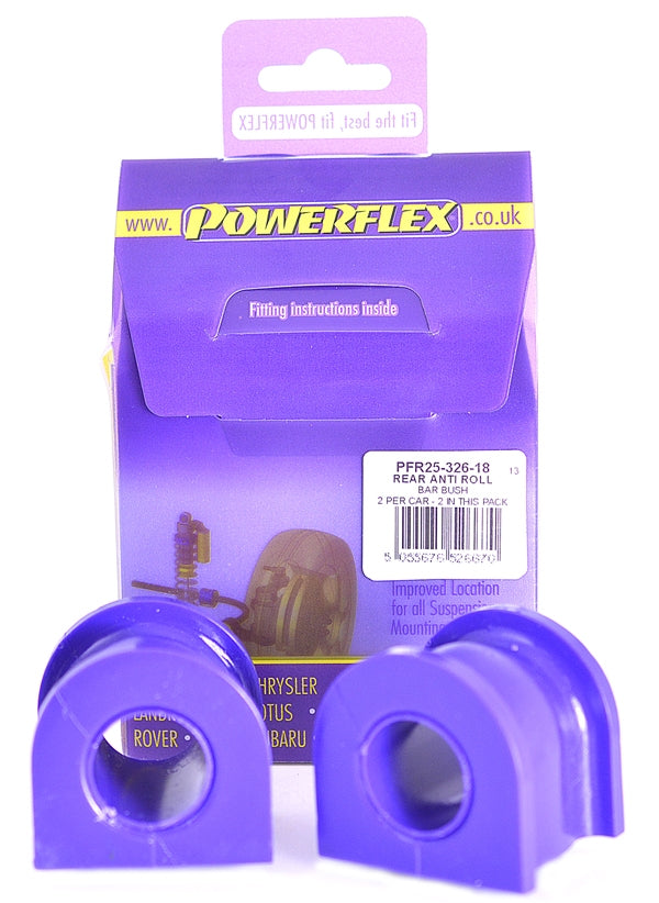 Powerflex - Honda Civic / CR-V Rear Sway Bar Bushings - 18 mm - PFR25-326-18