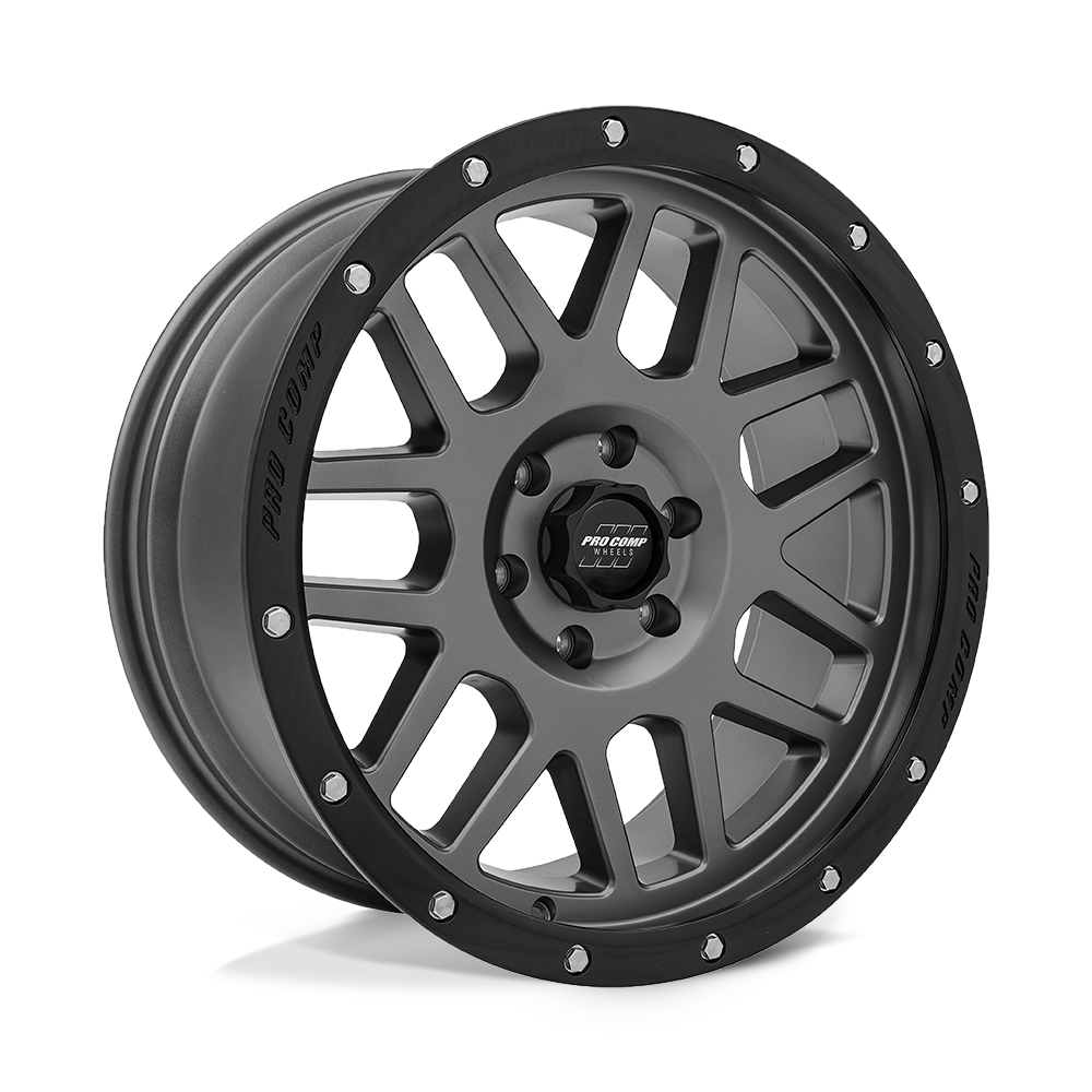 Pro Comp Alloys - Vertigo 17X9 6X5.5 108 -6 Drk-gry BLK