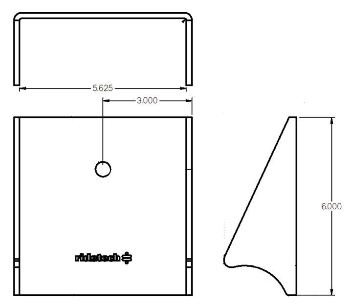 Ridetech Lower Axle Bracket No Powdercoat - 90000001 - detail view