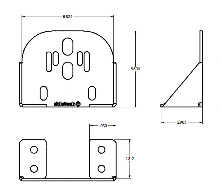 Ridetech Bolt-on Upper AirSpring Bracket - 90000002 - detail view