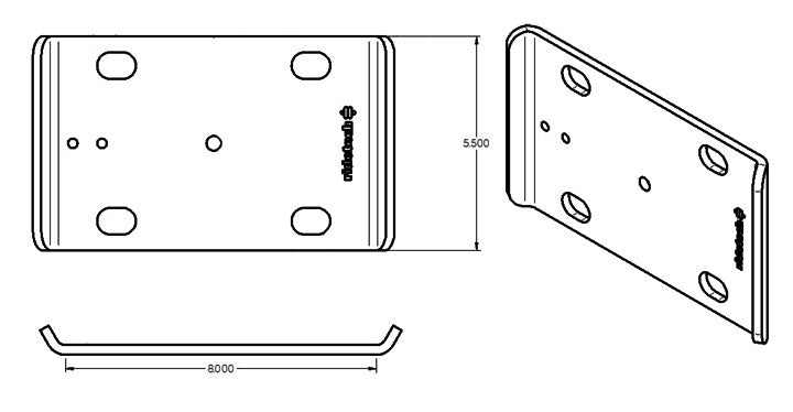 Ridetech Large U-Bolt Plate - 90000169 - detail view