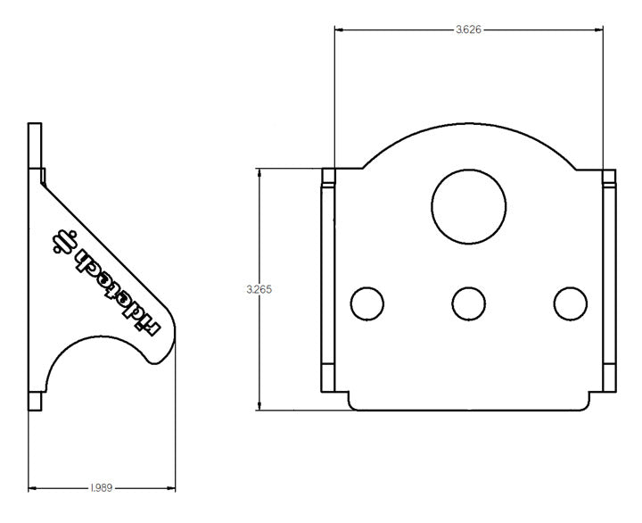 Ridetech Upper Ridetech Bolt-On 4 Link Bridge Mount - 90000242 - detail view