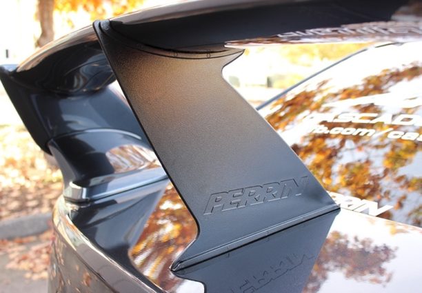 Perrin 15-21 Subaru STI Wing Stabilizer - Single - PSP-BDY-103BK