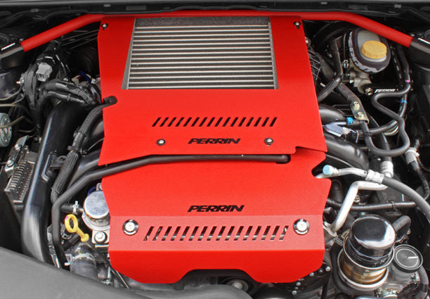 Perrin 15-21 Subaru WRX Engine Cover Kit - Red - PSP-ENG-165RD
