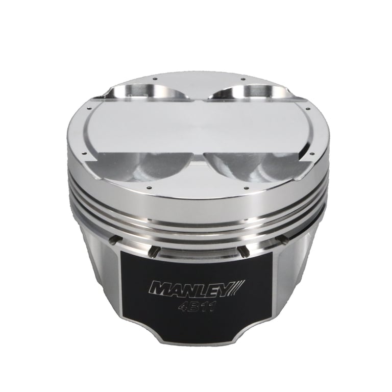 Manley Mitsubishi 4B11 86.5mm Bore 10.0:1 CR +2cc Dome Turbo Tuff Piston Set w/ Rings - 614305CE-4