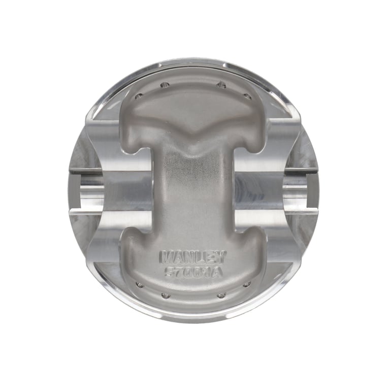 Manley Chevrolet Small Block 4.040in Bore 1.280in CH -4.0cc Dome Platinum Series Pistons - 591740-8
