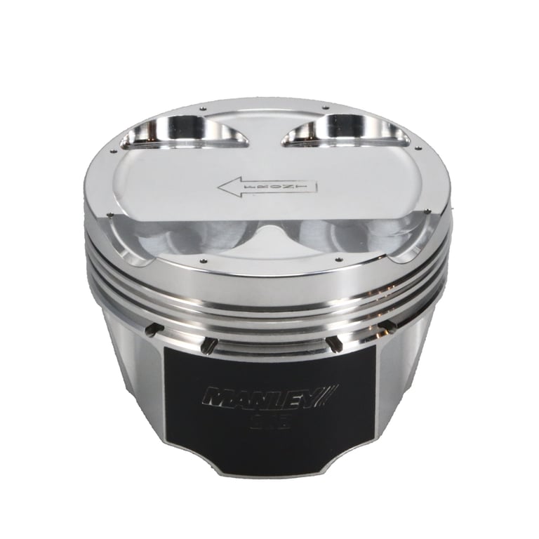 Manley Toyota 2JZGTE 94mm Stroke 86.75mm Bore -6cc Dish 10:1 CR Turbo Tuff Piston Set w/ Rings - 629307CE-6